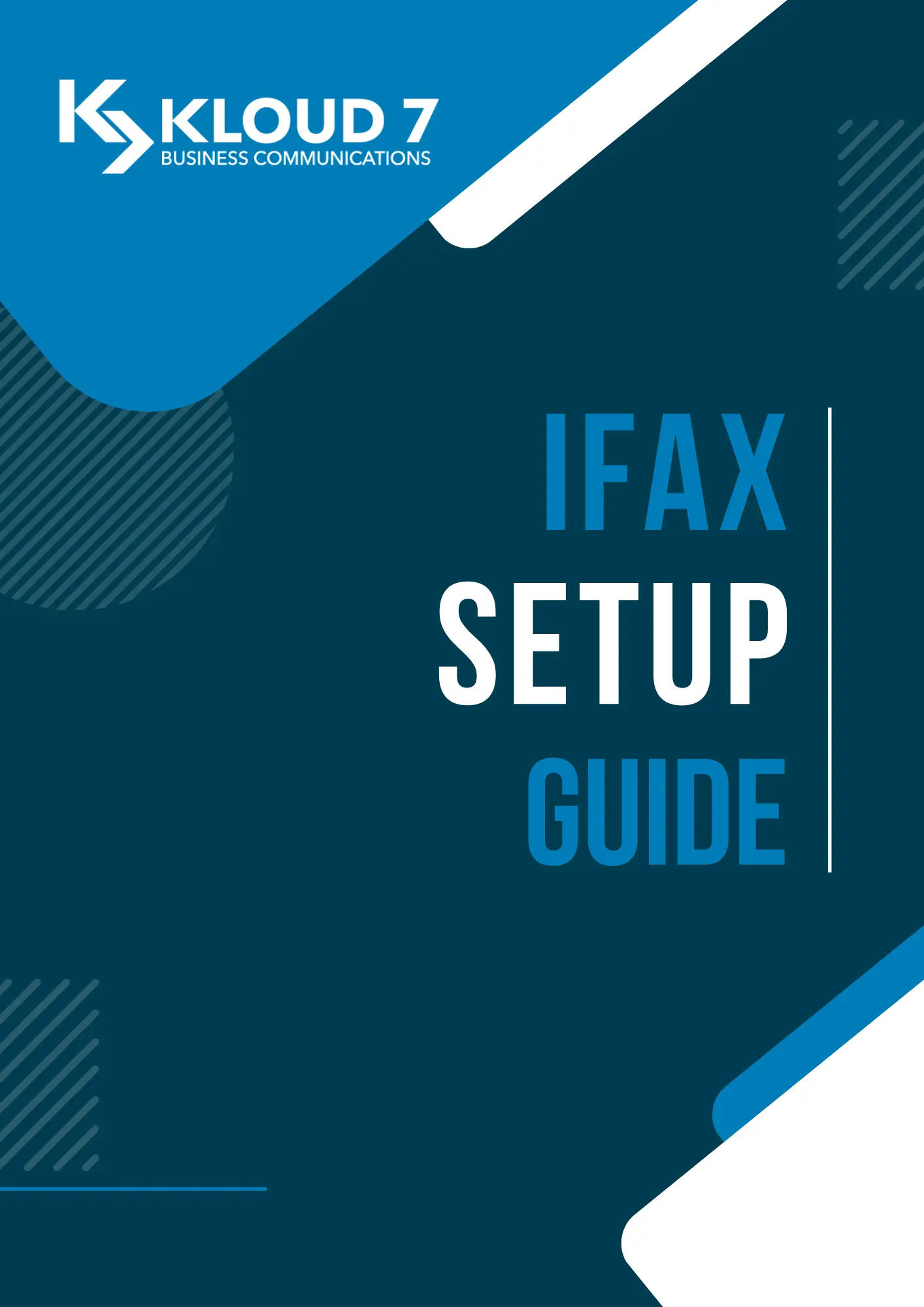 The comprehensive kloud 7 iFax setup guide to get you started.
